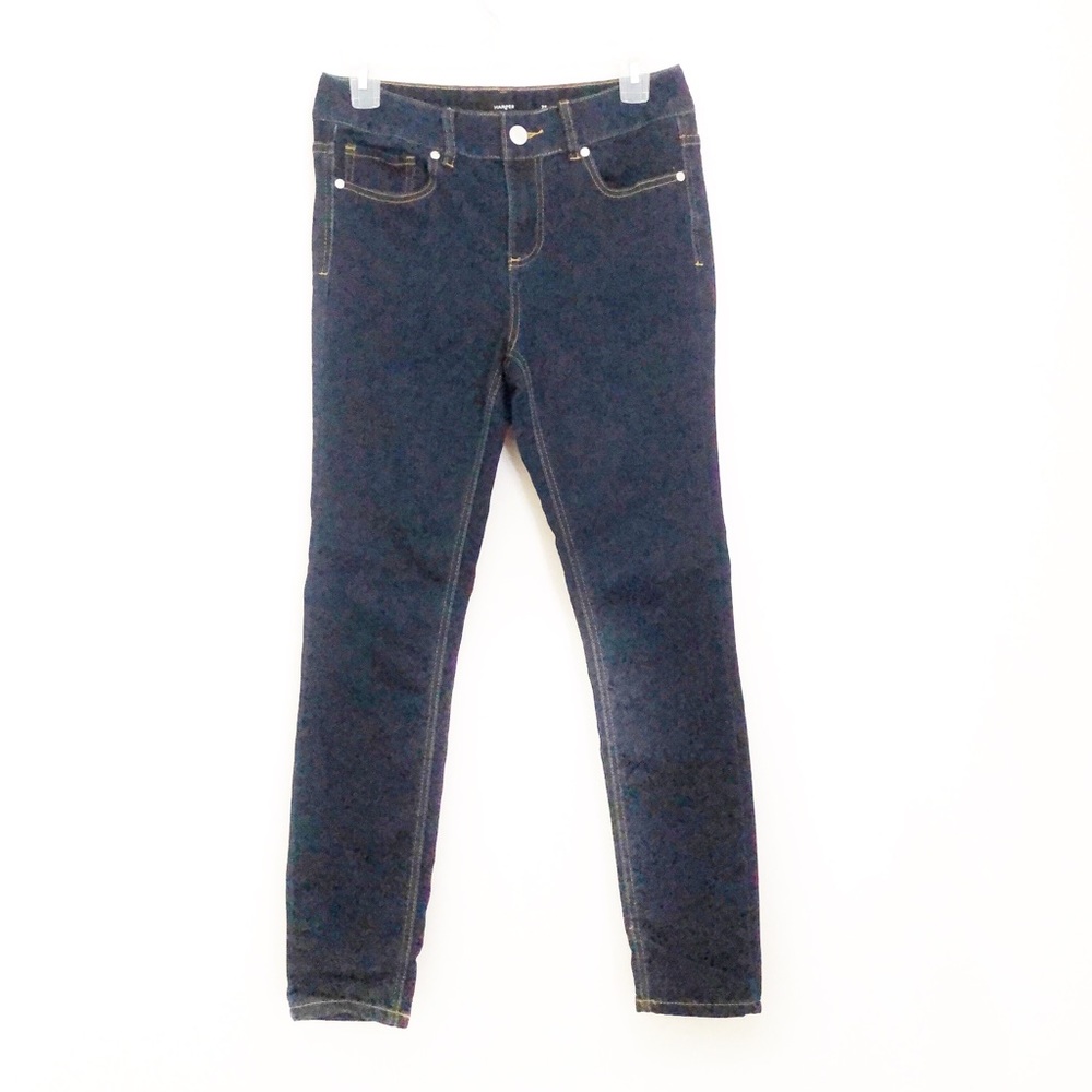 Francesca’s Harper Skinny Jean Mid Rise Dark Wash